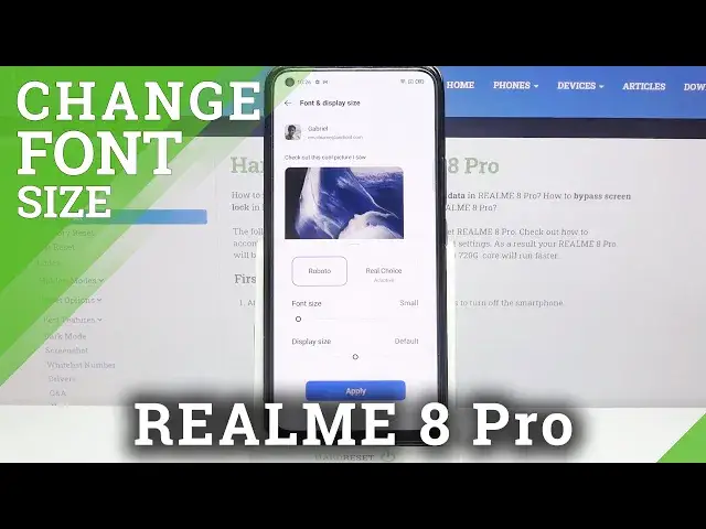 'Video thumbnail for How to Change Font Size in REALME 8 Pro – Manage Font Options'