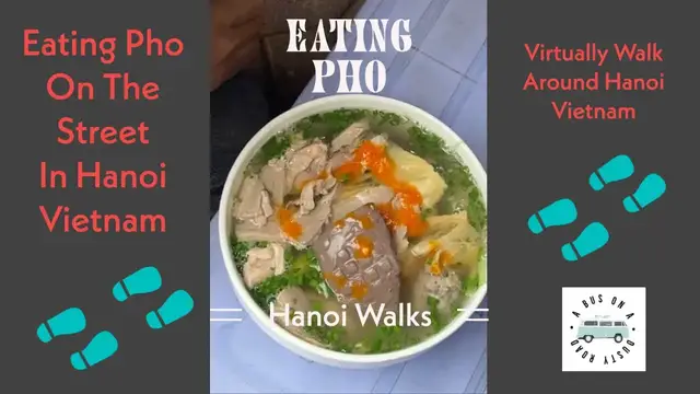 Video thumbnail for Eating Pho On The Streets of Hanoi, Vietnam #shorts