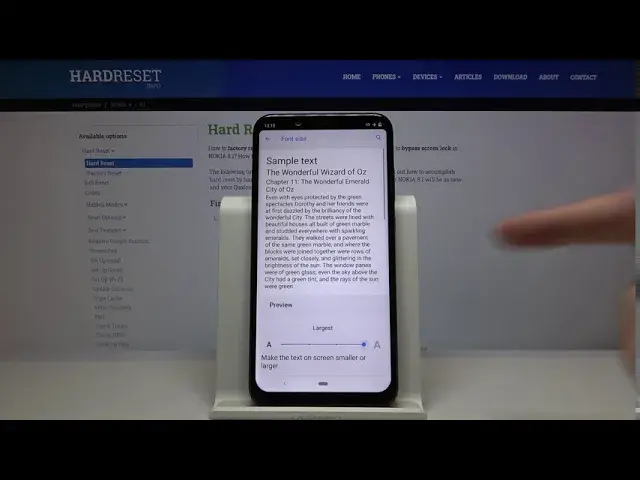 'Video thumbnail for How to Change Font Size on NOKIA 8.1 – Personalize Font'