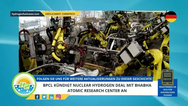 Video thumbnail for [German] BPCL announces nuclear hydrogen deal with Bhabha Atomic Research Centre