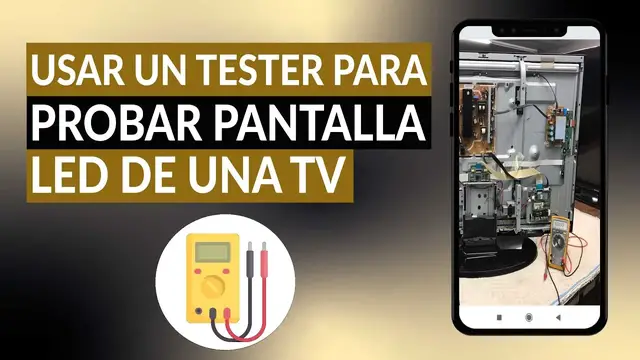 Video thumbnail for Cómo usar un tester para probar pantalla LED de una TV