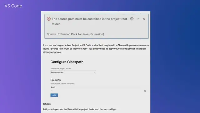 Video thumbnail for VS Code The source path must be contained in the project root folder