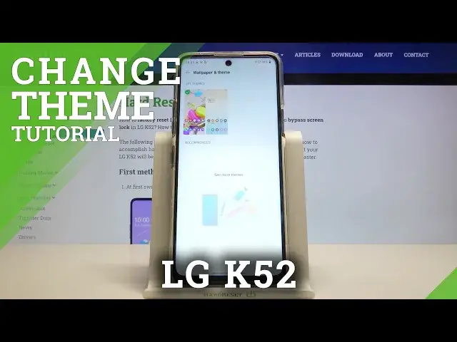 'Video thumbnail for How to Change Device Theme on LG K52 – Display Look'
