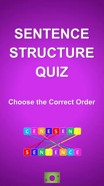 Video thumbnail for Sentence Structure Quiz - Choose the Correct Order #2