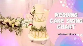 Video thumbnail for Wedding Cake Sizing Chart