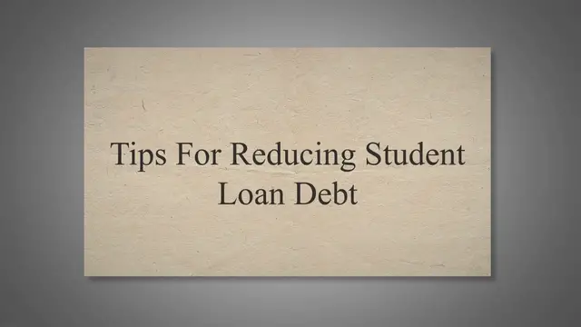 Video thumbnail for Tips For Reducing Student Loan Debt