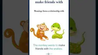 Video thumbnail for Make friends with meaning | make friends with sentences | Common English Idioms #shorts