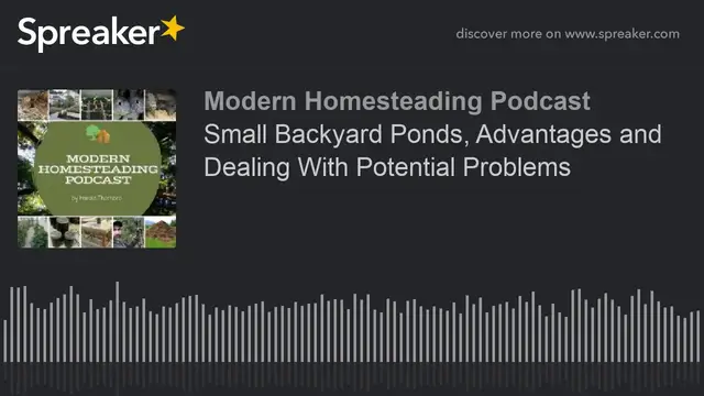 Video thumbnail for Podcast - Small Backyard Ponds, Advantages and Dealing With Potential Problems