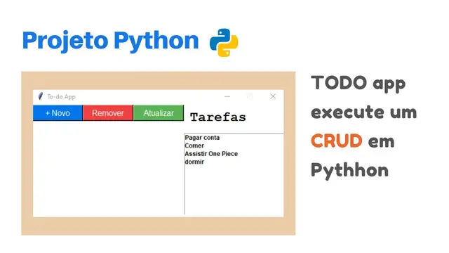 Video thumbnail for Python To-do app | Python CRUD  com Tkinter e SQlite