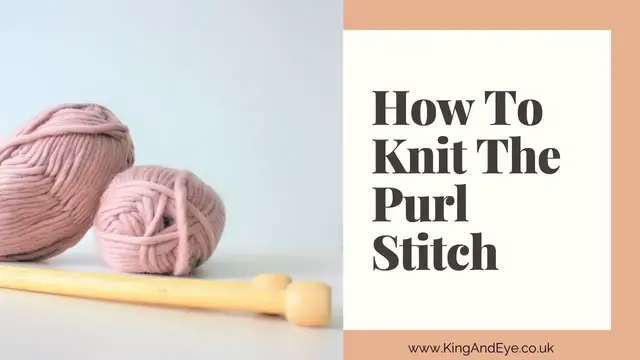 'Video thumbnail for How To Knit Purl Stitch For Beginners (really slow!)'
