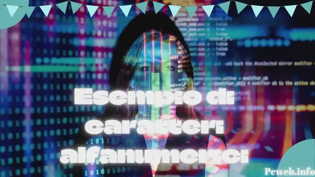 Video thumbnail for Esempio di caratteri alfanumerici