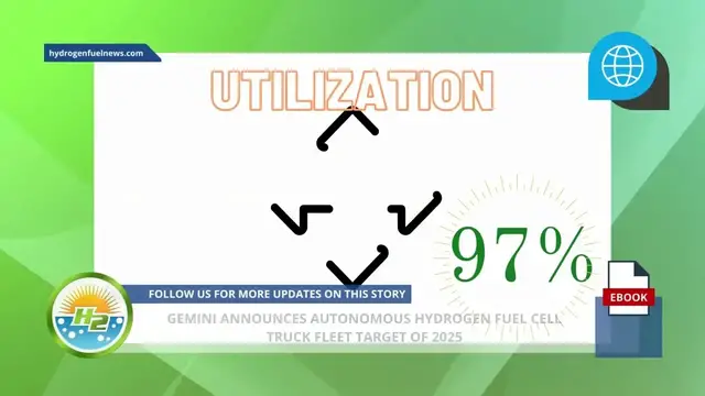 Video thumbnail for Gemini announces autonomous hydrogen fuel cell truck fleet target of 2025