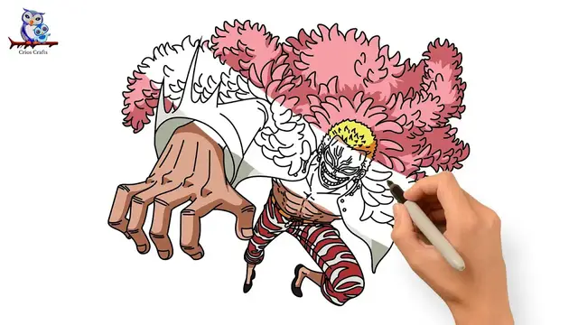 Video thumbnail for How to Draw Donquixote Doflamingo One Piece - Step by Step