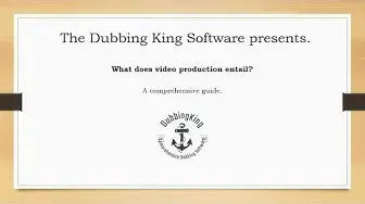 Video thumbnail for What Does Video Production Entail (Case Study)