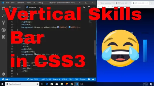 Video thumbnail for How to Make a Vertical Skills Bar Design in Pure HTML5 & CSS3