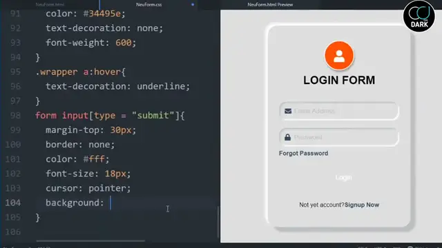 Video thumbnail for How to Create Neumorphism Login Form with Html And CSS