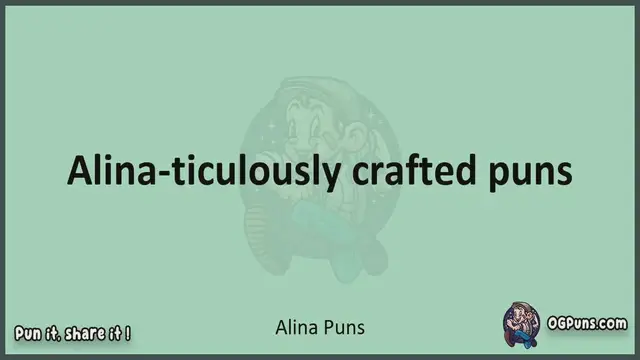 Video thumbnail for Alina - Jokes, Puns, Wordplays, and Laughter