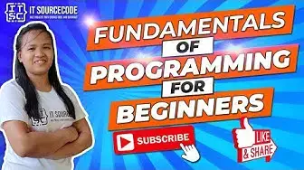 Video thumbnail for FUNDAMENTALS OF PROGRAMMING FOR BEGINNERS | BEST TECHNIQUES FOR BEING AN IT STUDENT 2021 [TAGALOG]