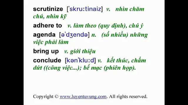 Video thumbnail for Essential Words for the TOEIC - Lesson 13
