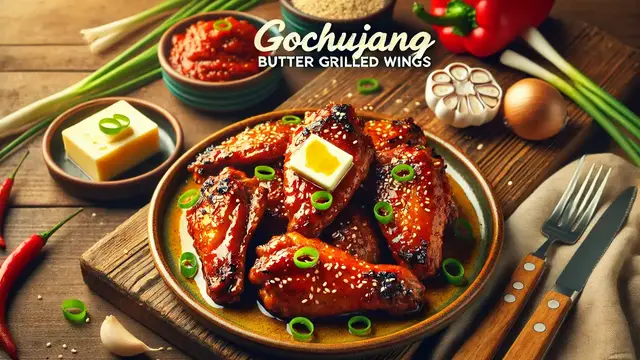 Video thumbnail for Gochujang Butter Grilled Wings
