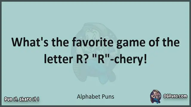 Video thumbnail for Alphabet - Jokes, Puns, Wordplays, and Laughter