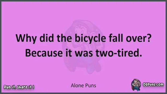 Video thumbnail for Alone - Jokes, Puns, Wordplays, and Laughter