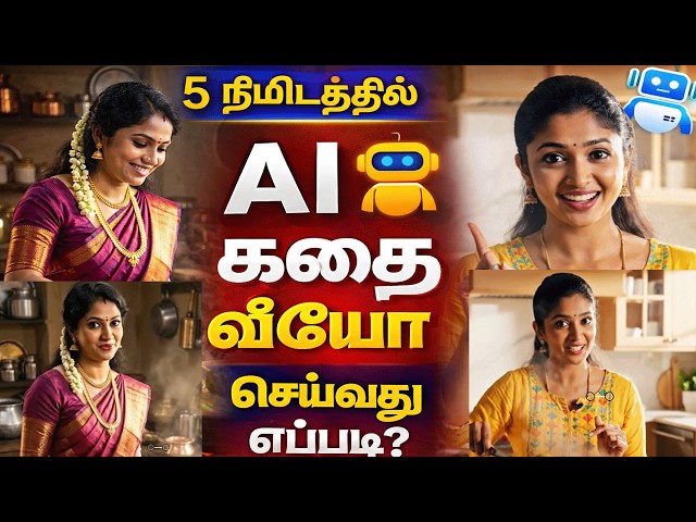 Video thumbnail for How to Make AI Storytelling Video Tamil | How to Create Tamil Speaking AI Video  5 நிமிடத்தில் AI