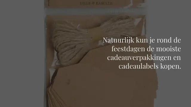 Video thumbnail for Kerst cadeaulabels maken