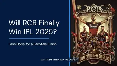 'Video thumbnail for Will RCB Finally Win IPL 2025? Fans Hope for a Fairytale Finish'