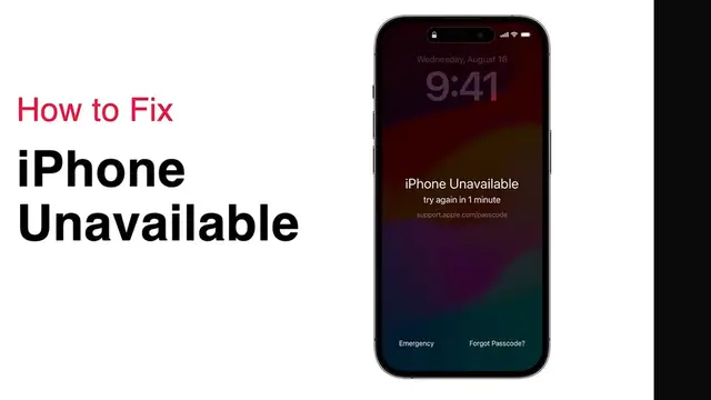 Video thumbnail for How to Fix the iPhone Unavailable Problem using 4uKey - Quick Fix