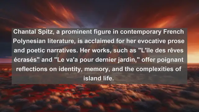 Video thumbnail for Discovering Literary Treasures: Top 10 Renowned Writers from French Polynesia