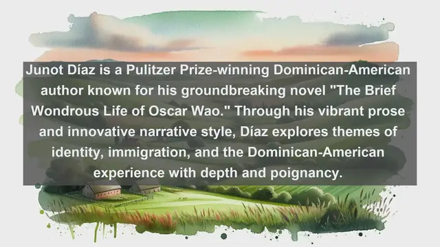 Video thumbnail for Unveiling Literary Treasures: Top 10 Famous Writers from the Dominican Republic