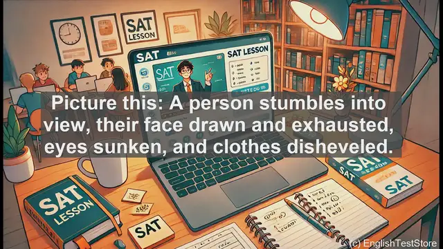 Video thumbnail for 5000 Must Know SAT Vocabulary - What Does 'Haggard' Mean? Exploring a Word for Extreme Exhaustion