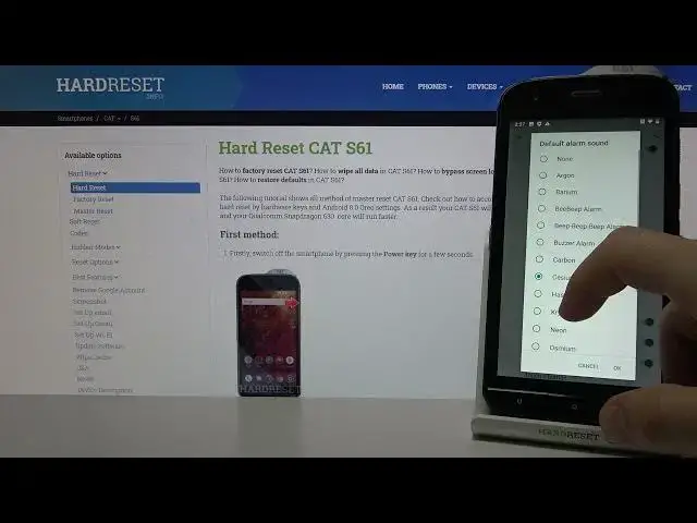 Video thumbnail for Alarm Tones on CAT S61 – Available Sounds of Alarms