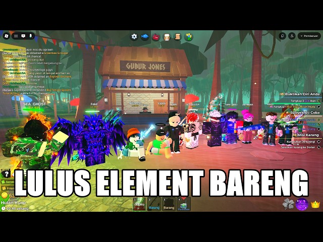 Video thumbnail for User Ghostfinn Merapat! Kita Lulus Bareng Misi Element Sore Ini - Live Fish It