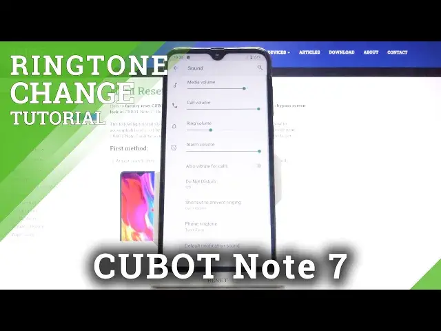 Video thumbnail for How to Change Ringtone on CUBOT Note 7 – Open Ringtone List