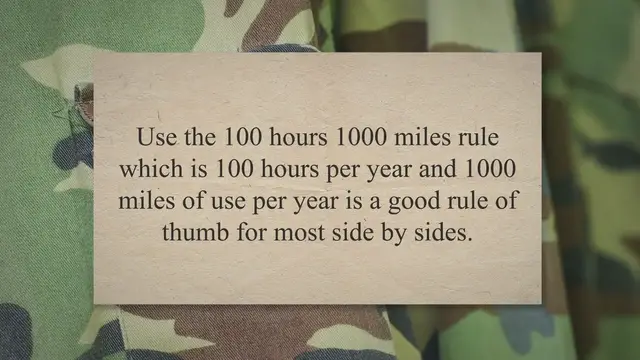 'Video thumbnail for What is high hours and high mileage for a UTV – Side By Side – ATV? Too many miles? Make it last longer!'