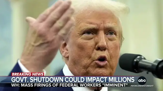 'Video thumbnail for Shutdown Chaos: White House Warns Mass Federal Layoffs Are “Imminent”'