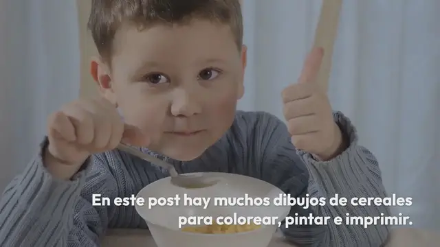 Video thumbnail for Dibujos de cereales para colorear