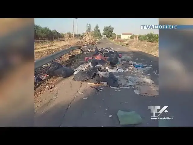'Video thumbnail for La strada provinciale 207 invasa dai rifiuti e manto dissestato'