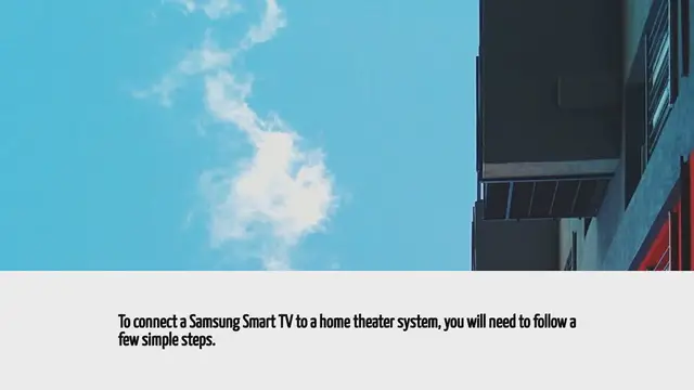 Video thumbnail for How To Connect Samsung Smart Tv To Home Theater