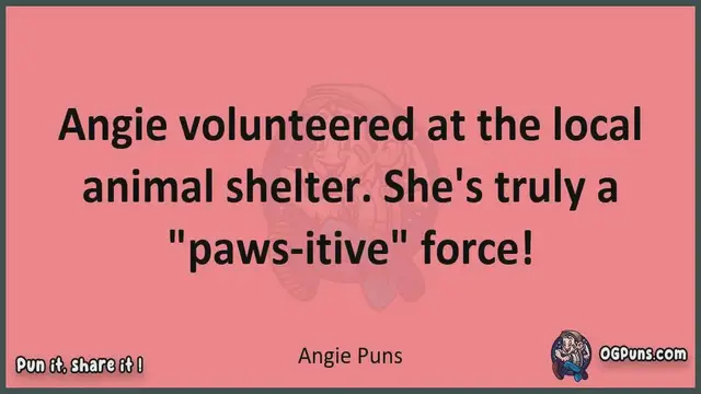 Video thumbnail for Angie - Jokes, Puns, Wordplays, and Laughter