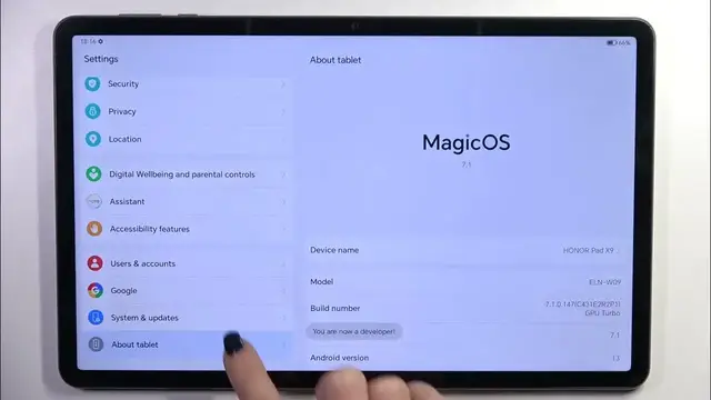 Video thumbnail for How to Boot Developer Options on Honor Pad X9?