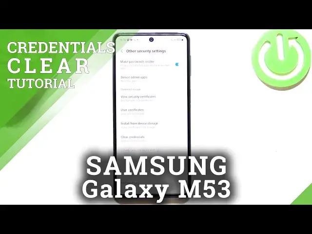 'Video thumbnail for How to Clear Credentials on SAMSUNG Galaxy M53 - Remove All Credentials'