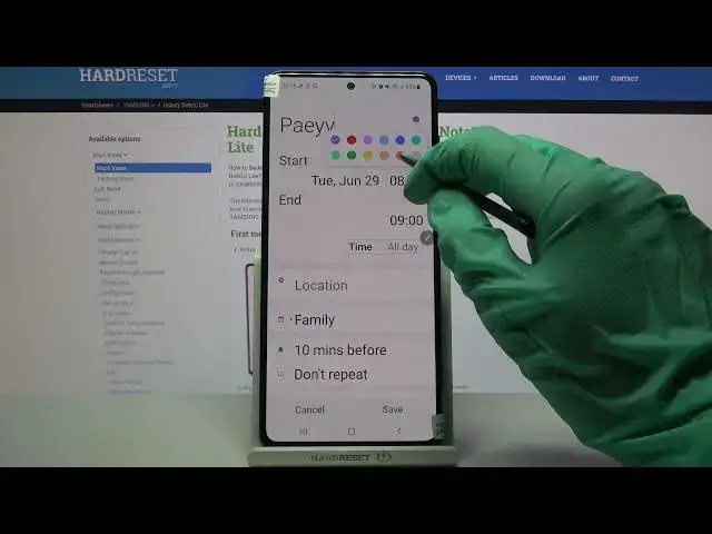 'Video thumbnail for How to Add Event to Calendar in SAMSUNG Galaxy Note 10 Lite – Set Up Alert'