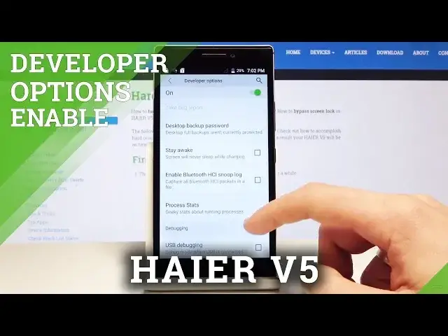 Video thumbnail for How to Unlock Developer Options HAIER V5 - Unlock OEM / USB Debugging