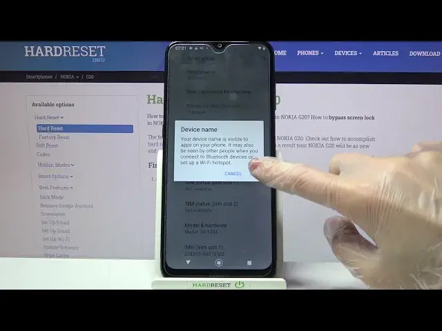 'Video thumbnail for How to Change Device Name on Nokia G20 – Rename Device'