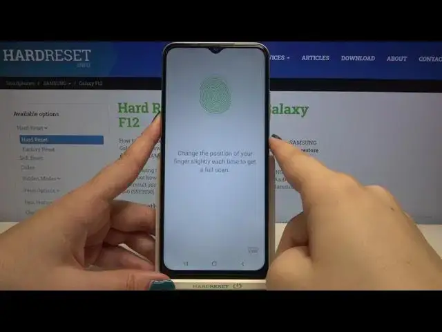 'Video thumbnail for How to Add Fingerprint to SAMSUNG Galaxy F12 – Scan Fingerprint'
