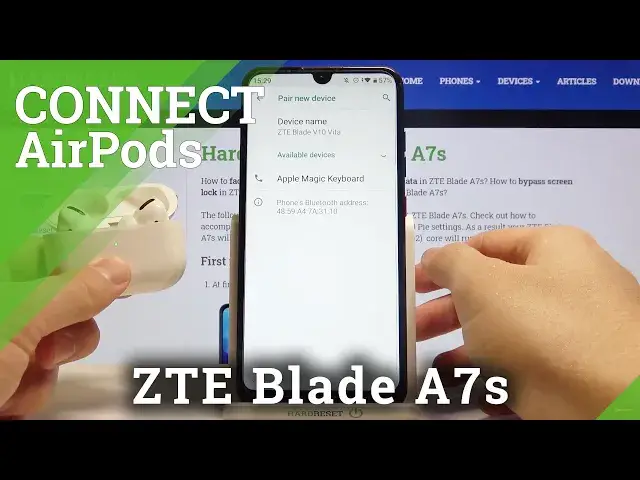 Video thumbnail for How to Connect AirPods with Phone – AirPods and ZTE Blade A7s