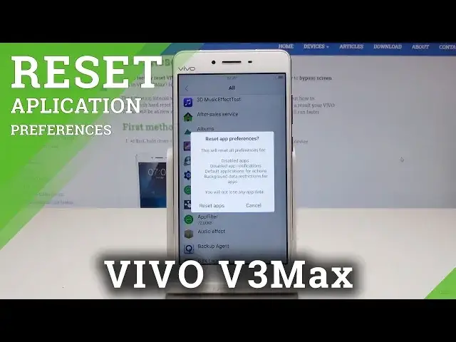 'Video thumbnail for Reset App Preferences in VIVO V3Max - Restore Apps Defaults'